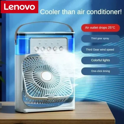 Ventilateur humidificateur portable Xiaomi, climatiseur domestique, petit refroidisseur d'air, hydrorefroidissement, réglage de l'air pour le bureau, ventilateur 3 vitesses, nouveau 1