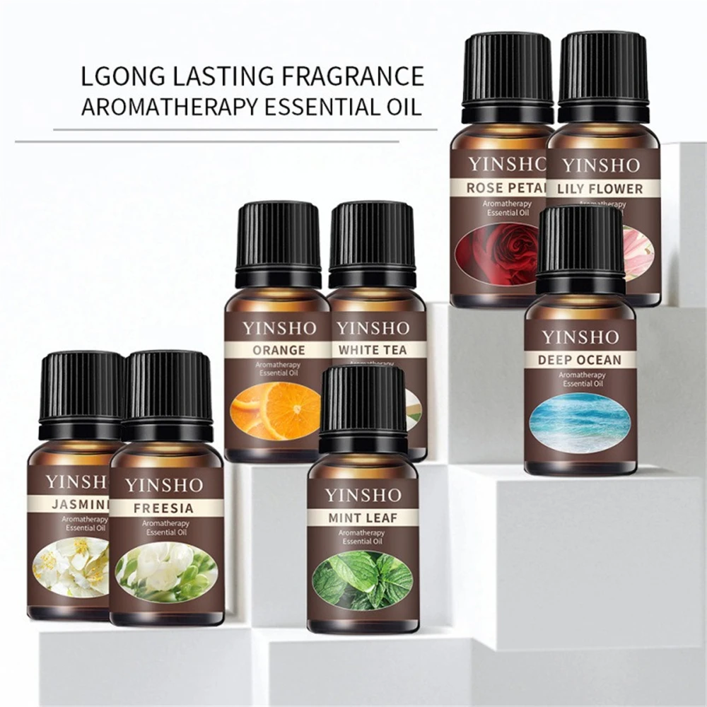Huiles essentielles 10ml, 13 saveurs, pour diffuseur d'arômes, humidificateur d'air, solubles dans l'eau, brume désodorisante polyvalente, rafraîchisseur DIY 1