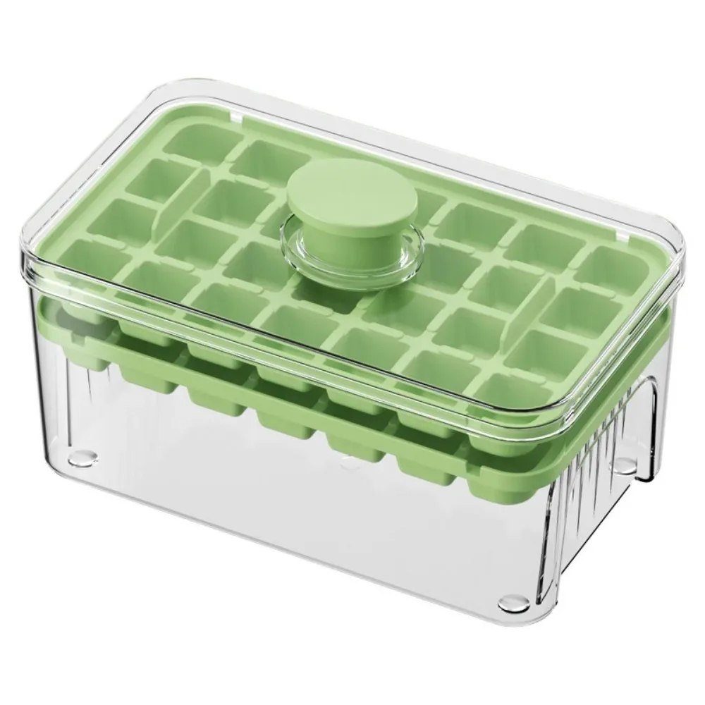 Presse bac à glace seau multifonctionnel 48 Gride moule à glaçons machine à glaçons avec une seule touche pour libérer boîte à glace Portable bac à glaçons 6