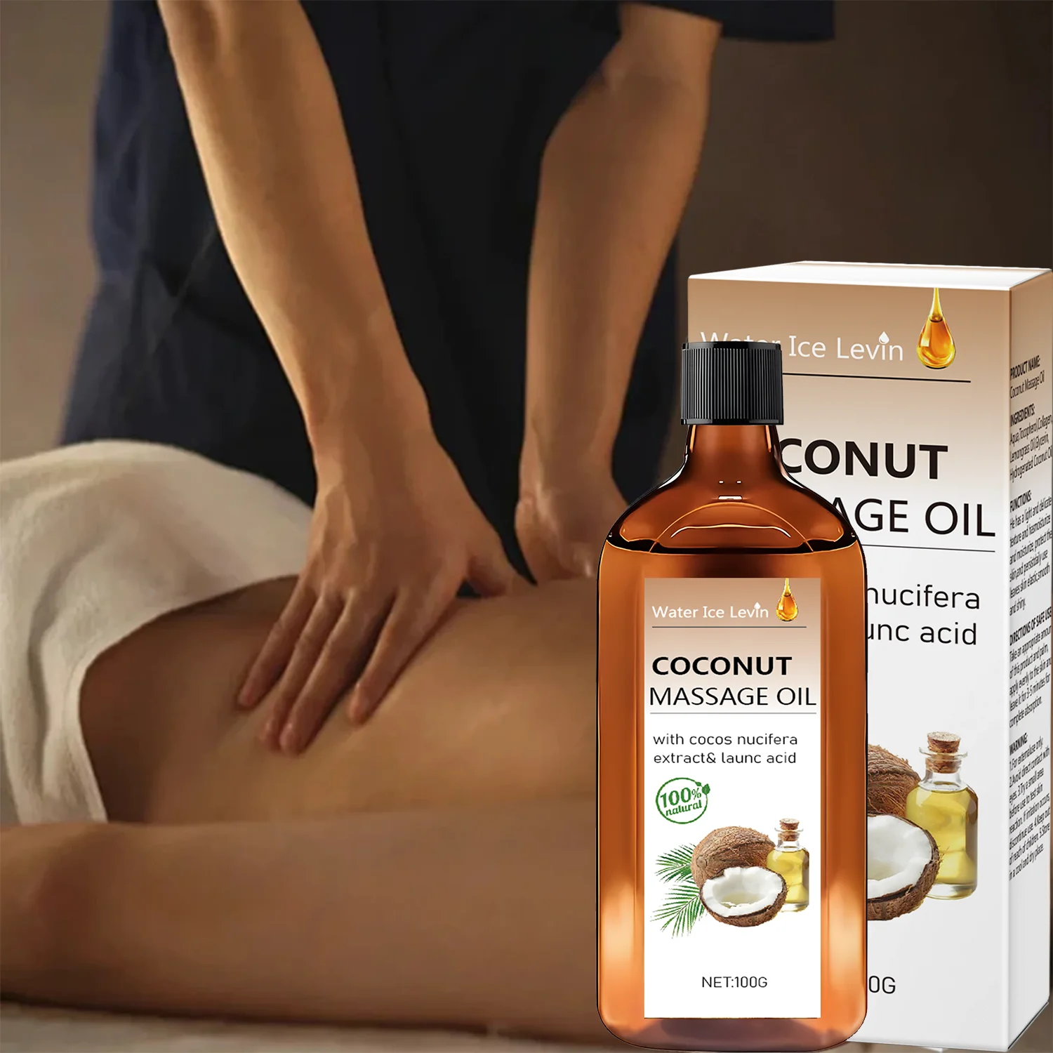 Huile de Massage Coco 100% Naturelle | Nutrition Intensive pour Peau Sèche en Hiver | Texture Fondante Non Grasse 3