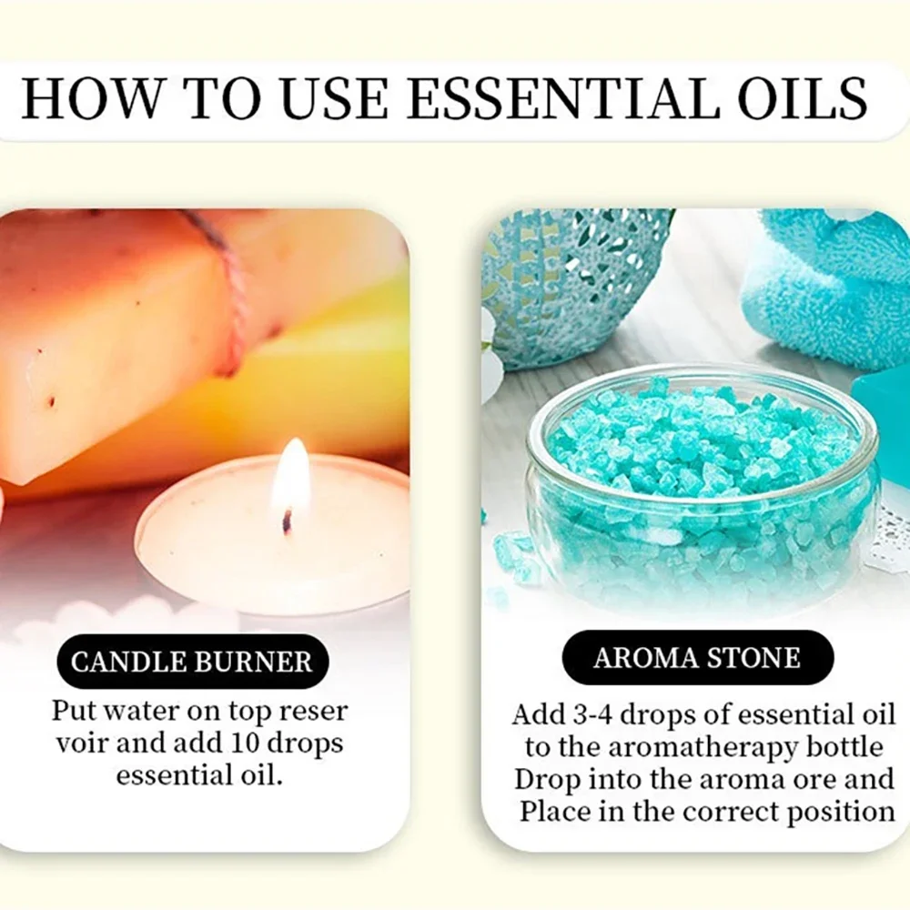 Huiles essentielles 10ml, 13 saveurs, pour diffuseur d'arômes, humidificateur d'air, solubles dans l'eau, brume désodorisante polyvalente, rafraîchisseur DIY 5