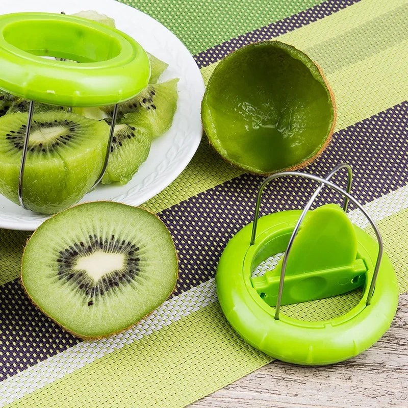 Coupe-Kiwi détachable, éplucheur de fruits, outil de cuisine, Gadget efficace pour éplucher le citron, accessoire créatif de préparation de salade, conception compacte 3
