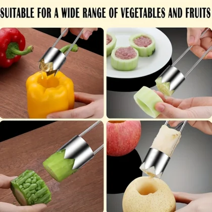 Eplucheur en acier inoxydable 1/2/3 pièces pour fruits et légumes 2