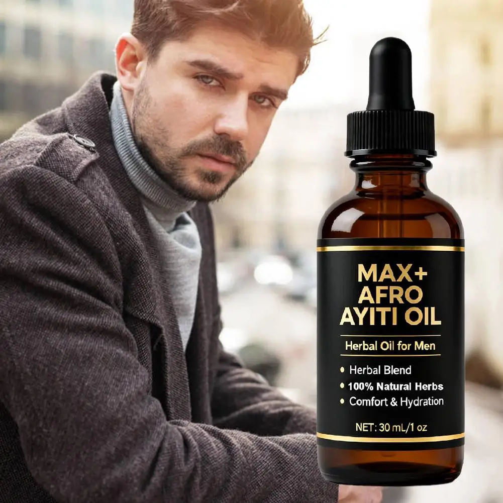 Huile essentielle de Massage africaine Ayiti pour hommes, 30ml, huile MAX + AFRO AYITI 3