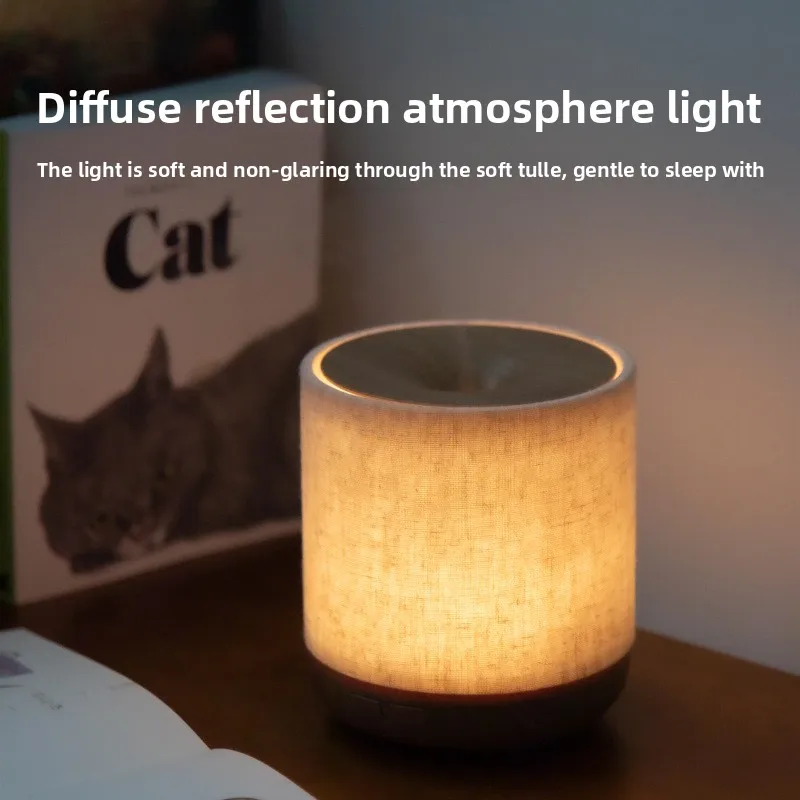 Diffuseur d'huiles essentielles 2026 nouvelle version améliorée avec housse en tissu et lampe de nuit, diffuseur d'arômes ultrasonique, humidificateur, éclairage d'ambiance 1