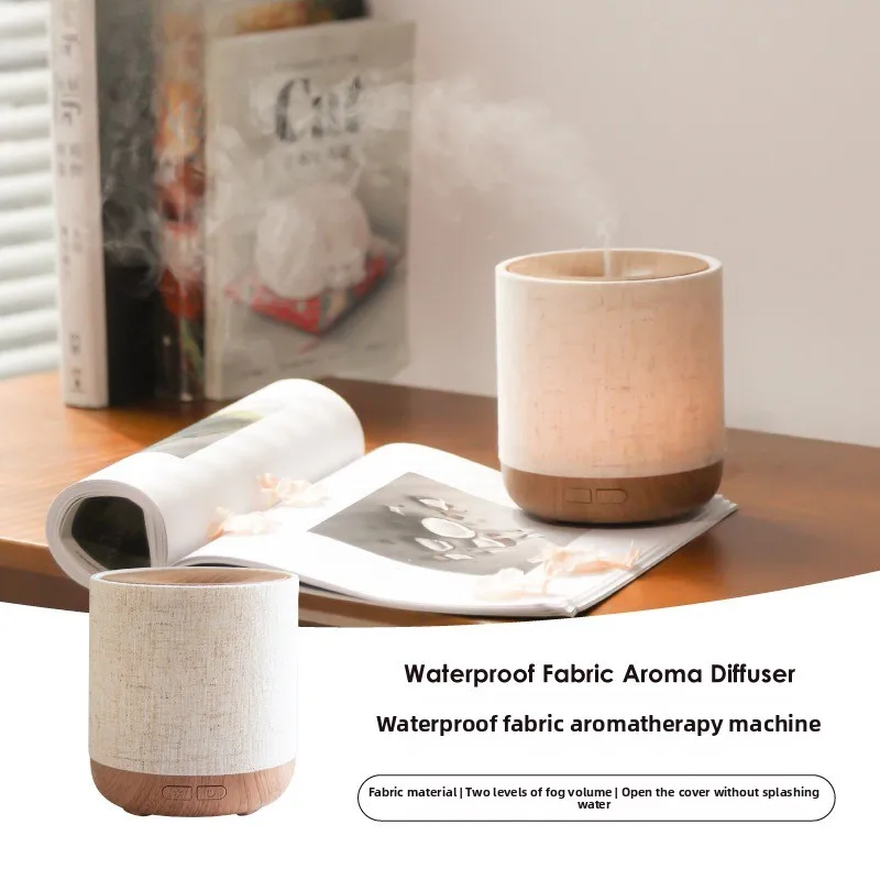 Diffuseur d'huiles essentielles 2026 nouvelle version améliorée avec housse en tissu et lampe de nuit, diffuseur d'arômes ultrasonique, humidificateur, éclairage d'ambiance 2