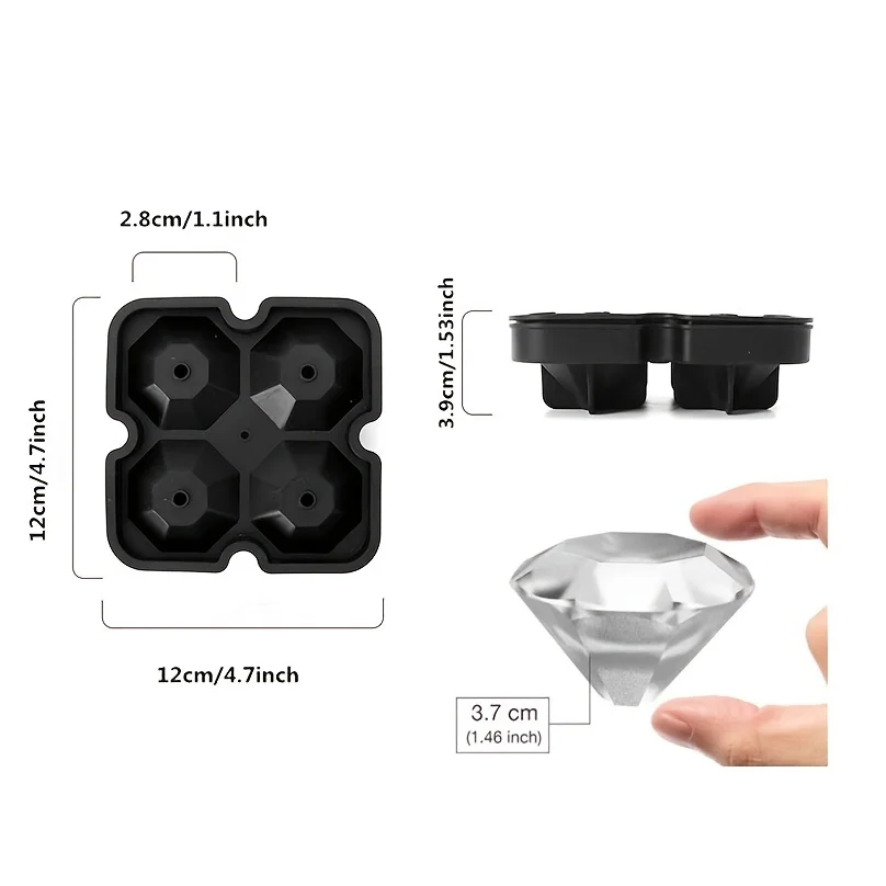 Créez des glaçons uniques en forme de diamant à la maison avec ce moule de plateau à glaçons DIY! 3