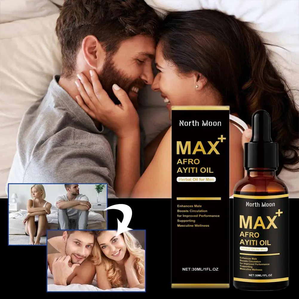Huile Ayi africaine à base de plantes naturelles pour hommes, 30ml, huile MAX + AFRO AYITI, huile essentielle de Massage corporel masculin 3