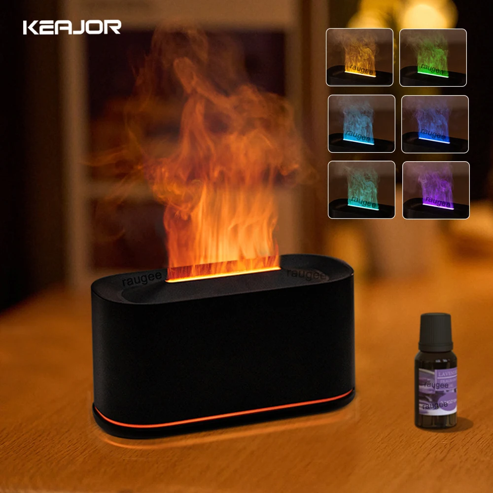 Humidificateur d'arôme diffuseur d'huiles essentielles de flamme 1