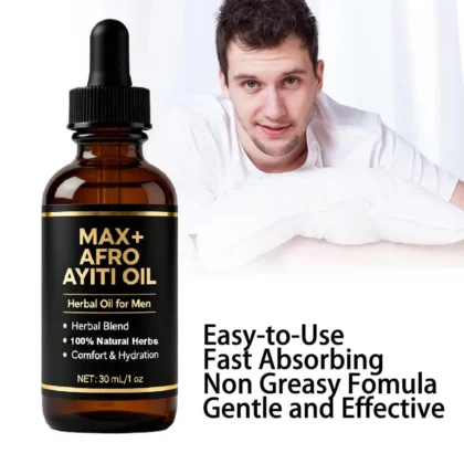 Huile essentielle de Massage africaine Ayiti pour hommes, 30ml, huile MAX + AFRO AYITI 2