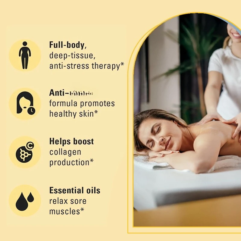 Huile de massage pour le corps raffermissante de la peau 240ml Aromathérapie naturelle Relaxante Apaisante Soin de la peau Huile essentielle pour le massage du corps 3
