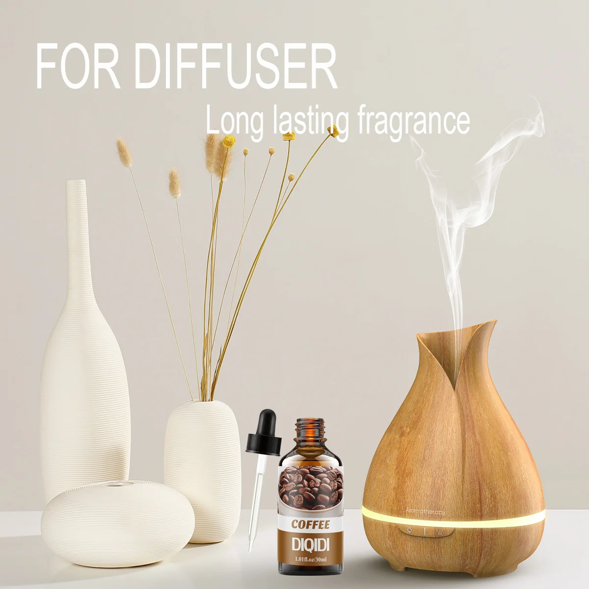 Huile essentielle de café, huile essentielle domestique, air clair, bougie de parfum, huile essentielle de bricolage, hôtel, bureau, utilisation dans la chambre. Aromathérapie 3