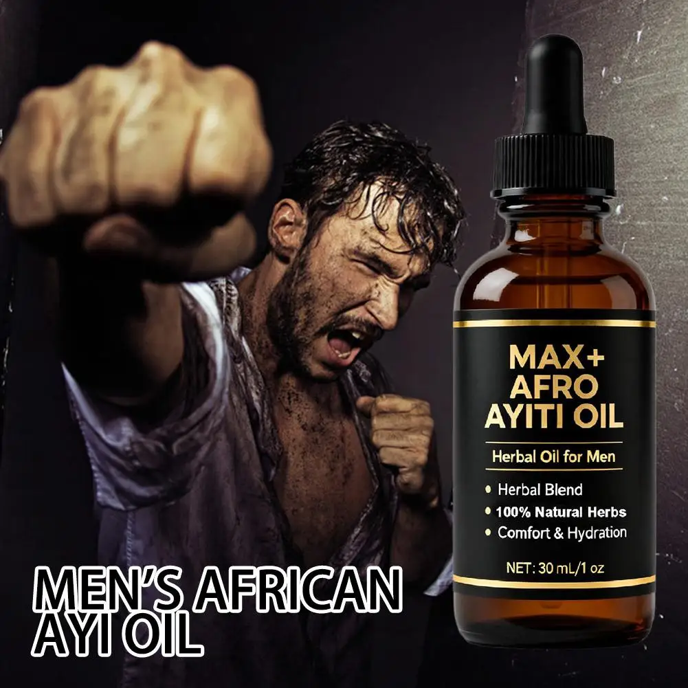 Huile essentielle de Massage africaine Ayiti pour hommes, 30ml, huile MAX + AFRO AYITI 4