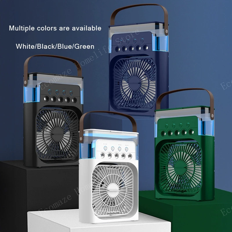 Ventilateur humidificateur portable Xiaomi, climatiseur domestique, petit refroidisseur d'air, hydrorefroidissement, réglage de l'air pour le bureau, ventilateur 3 vitesses, nouveau 6