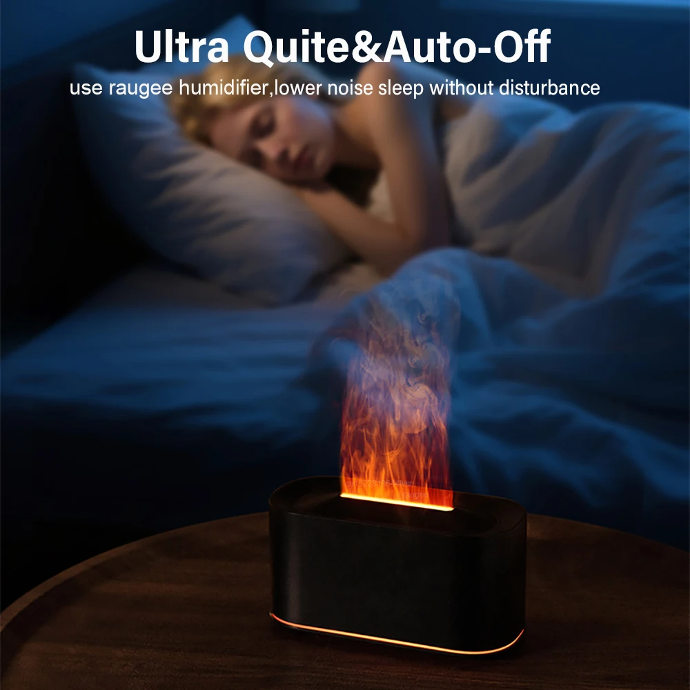 Humidificateur d'arôme diffuseur d'huiles essentielles de flamme 4