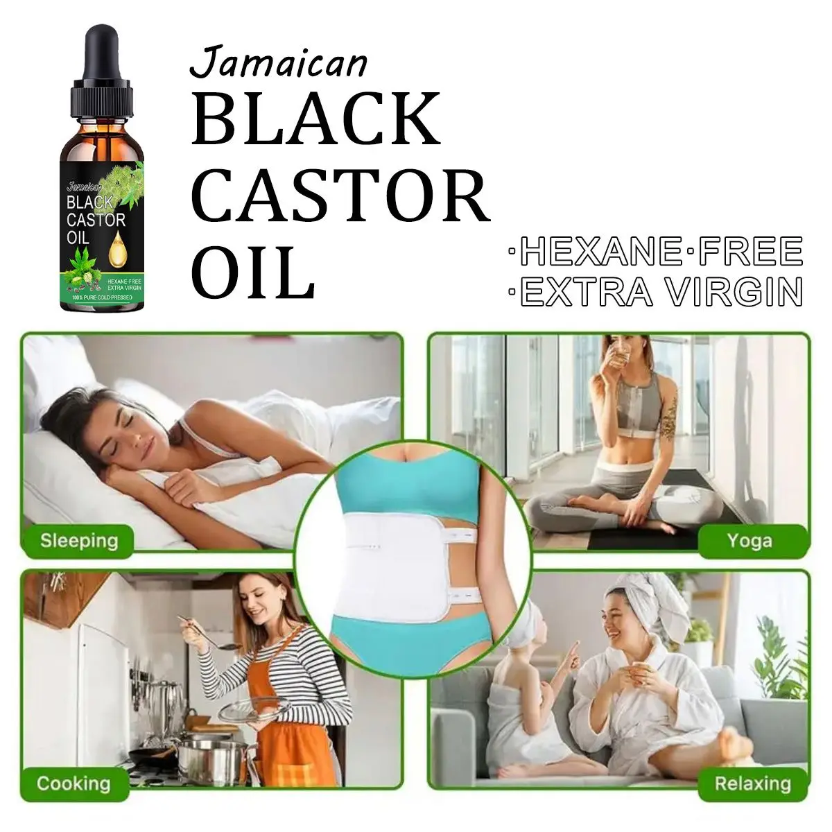 Huile de ricin noire peau d'apparence saine Anda Nourished Spirit Start avec des rituels intentionnels inspirés par la nature 3