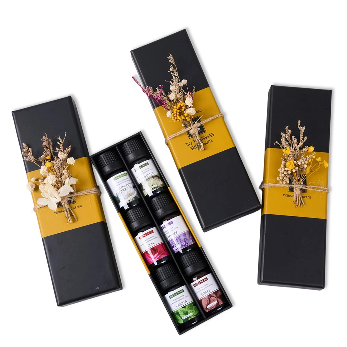 6 pièces/ensemble 10 ml/bouteille huile essentielle plante naturelle soluble dans l'eau aromathérapie humidificateur diffuseur intérieur huile de Massage bougie à monter soi-même 5