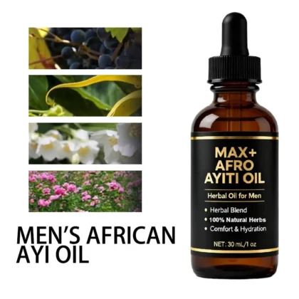 Huile essentielle de Massage africaine Ayiti pour hommes, 30ml, huile MAX + AFRO AYITI 1