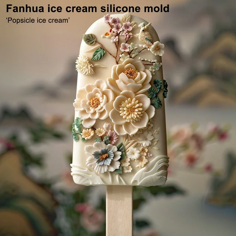 Moules à sucettes de fleurs en silicone – Design floral époustouflant, libération facile pour friandises glacées faites maison 3