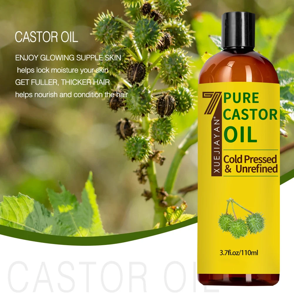 Huile de ricin 100 % pure pour la croissance des cils et des sourcils - Huile transporteuse pour huiles essentielles, aromathérapie et massage 5