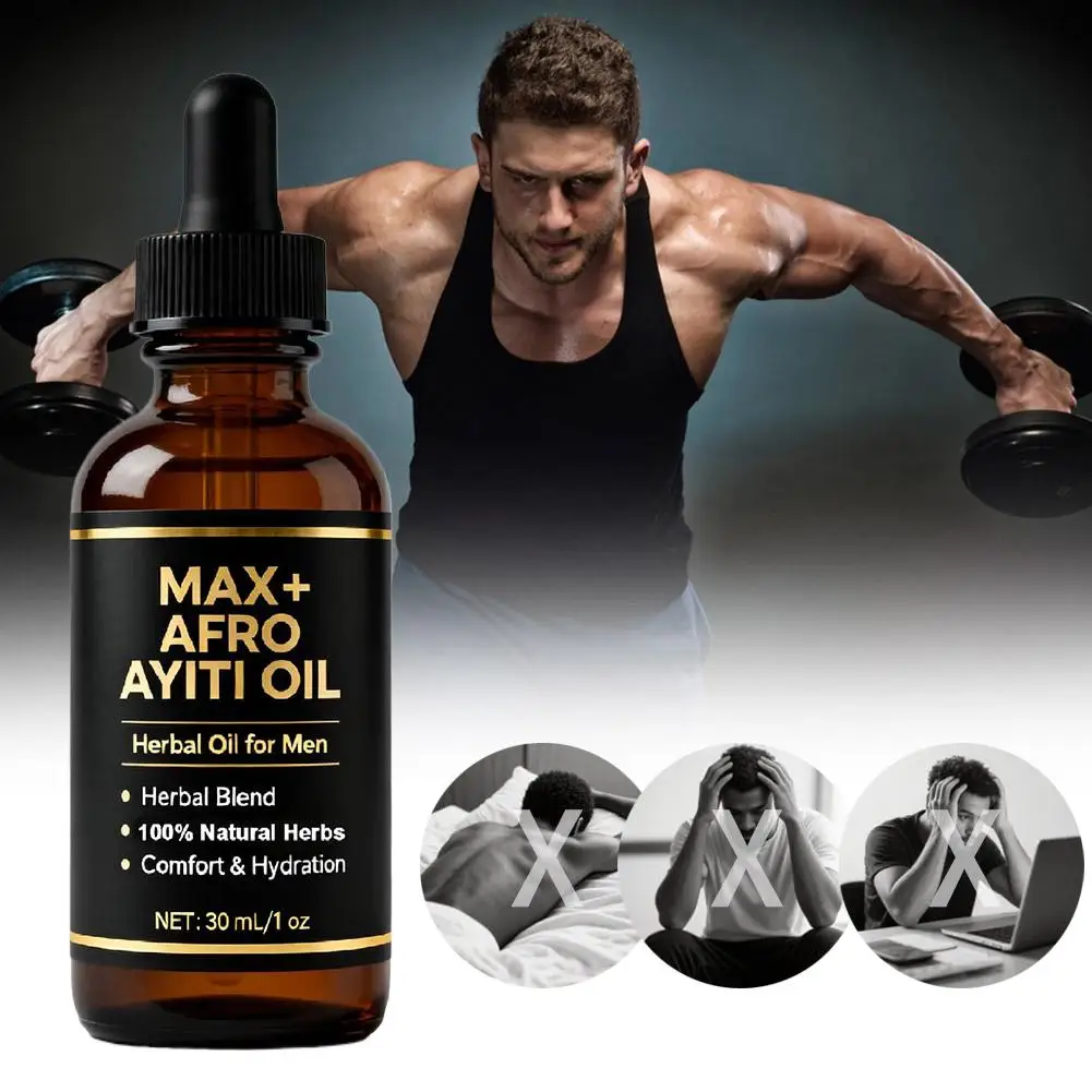 Huile essentielle de Massage africaine Ayiti pour hommes, 30ml, huile MAX + AFRO AYITI 5