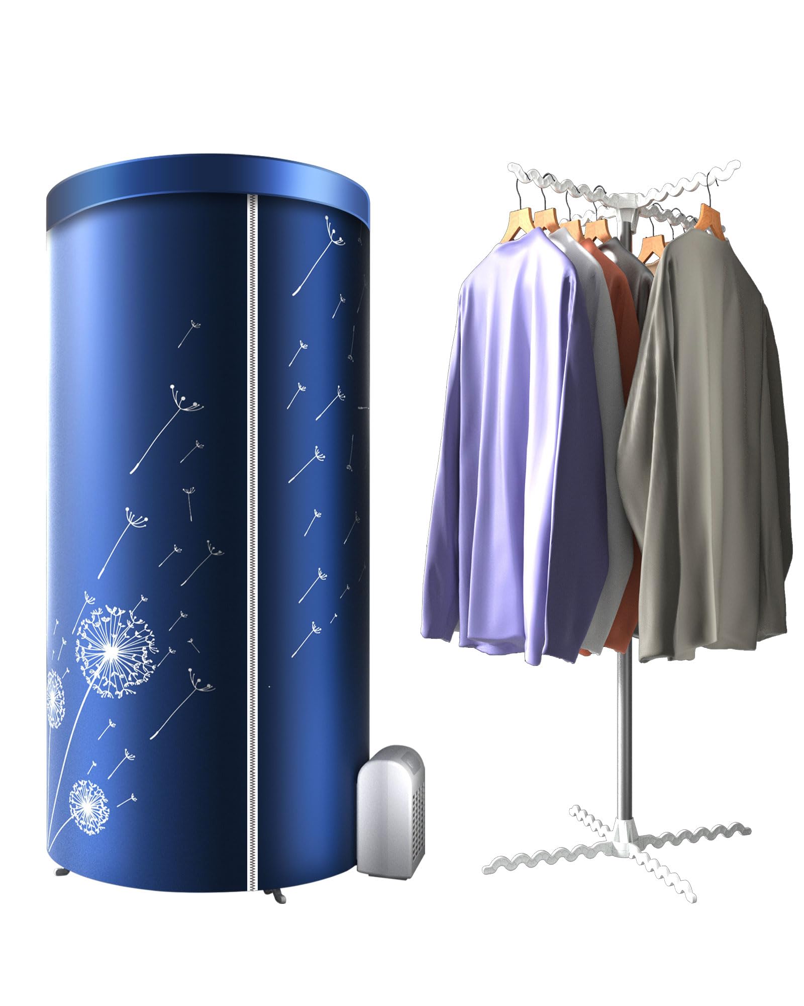 KASYDoFF Sechoir à Linge Electrique, 1000Watts&120CM Séchoir à Linge Etendoir